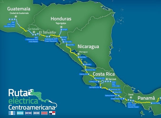 Caravana de Autos Electricos desde Guatemala a Panama